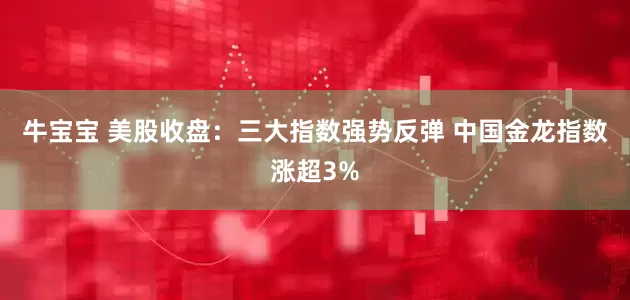 牛宝宝 美股收盘：三大指数强势反弹 中国金龙指数涨超3%