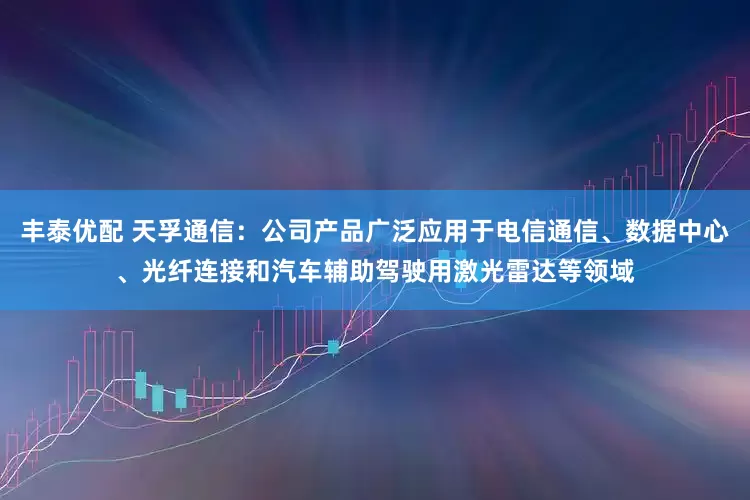 丰泰优配 天孚通信：公司产品广泛应用于电信通信、数据中心、光纤连接和汽车辅助驾驶用激光雷达等领域